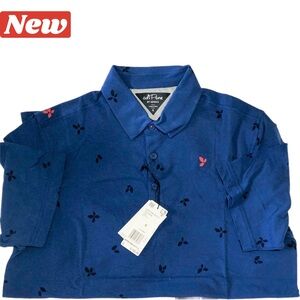 🛑CLEARANCE‼️🏌️‍♂️🆕 AdiPure adidas Golf Polo Blue and black size small
